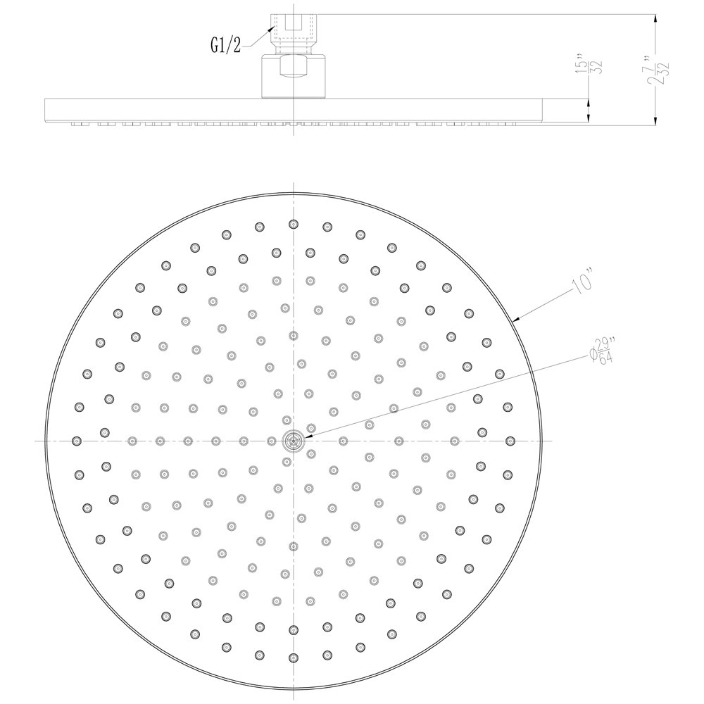RSS240100-10 Rainhead