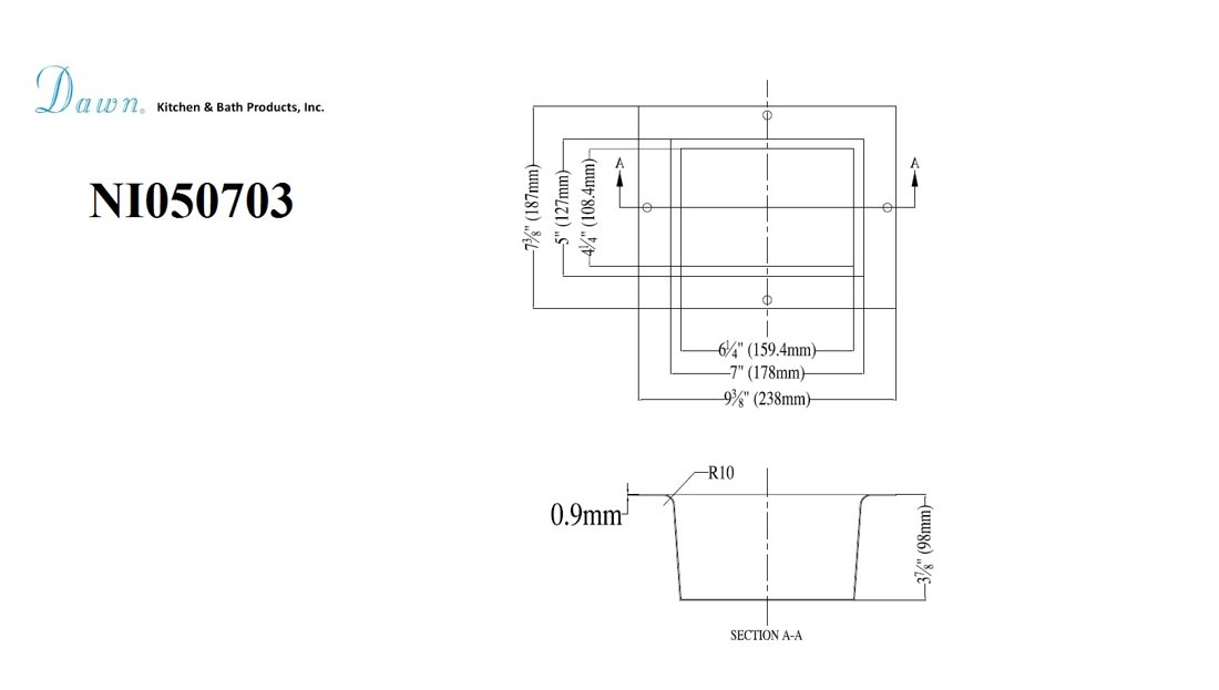 Shower Niche NI050703
