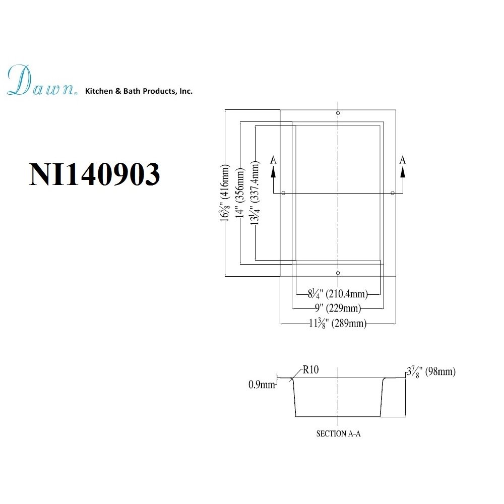 Shower Niche NI140903