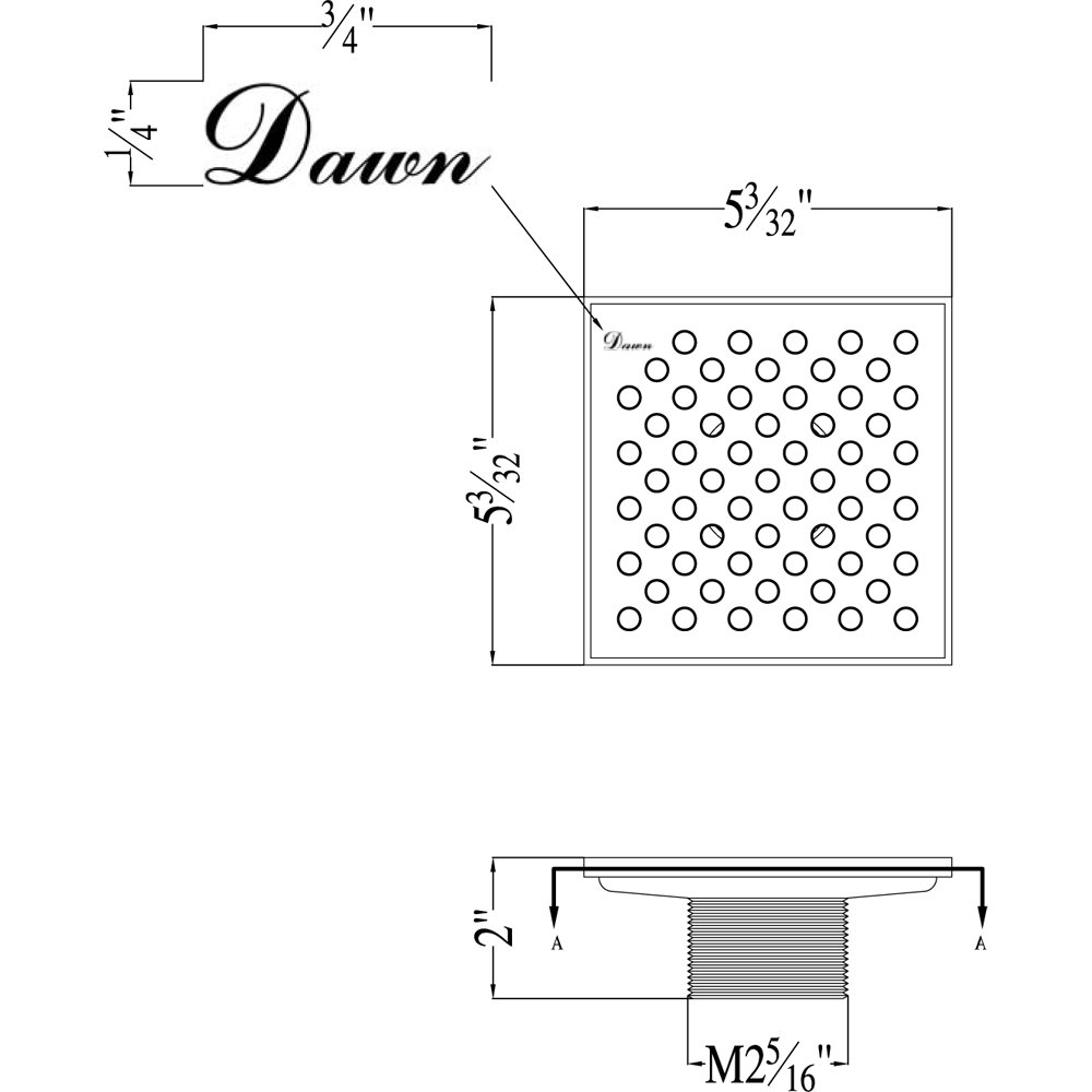 SRE050504DBR 5" Screw-n drain
