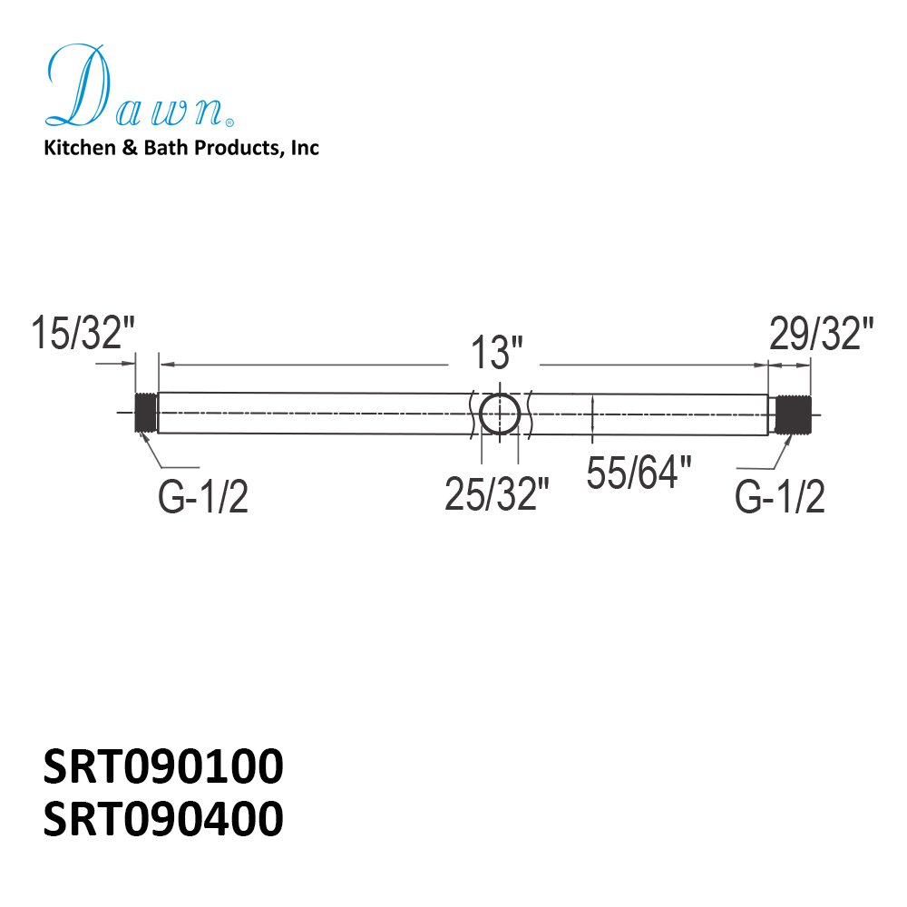 SRT090400 Shower Arm