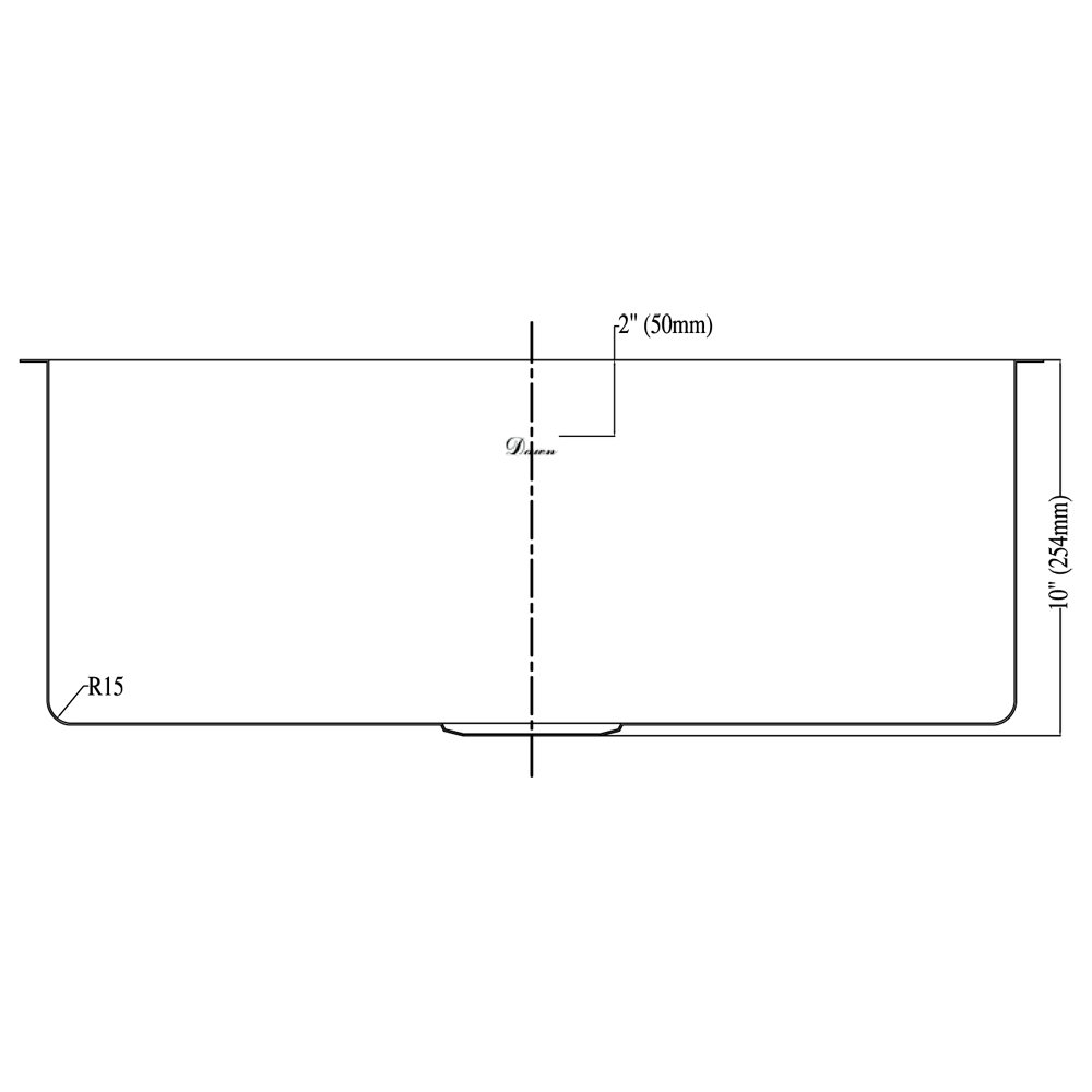 SRU251610-N Undermount Single Bowl Stainless Steel Kitchen Sink