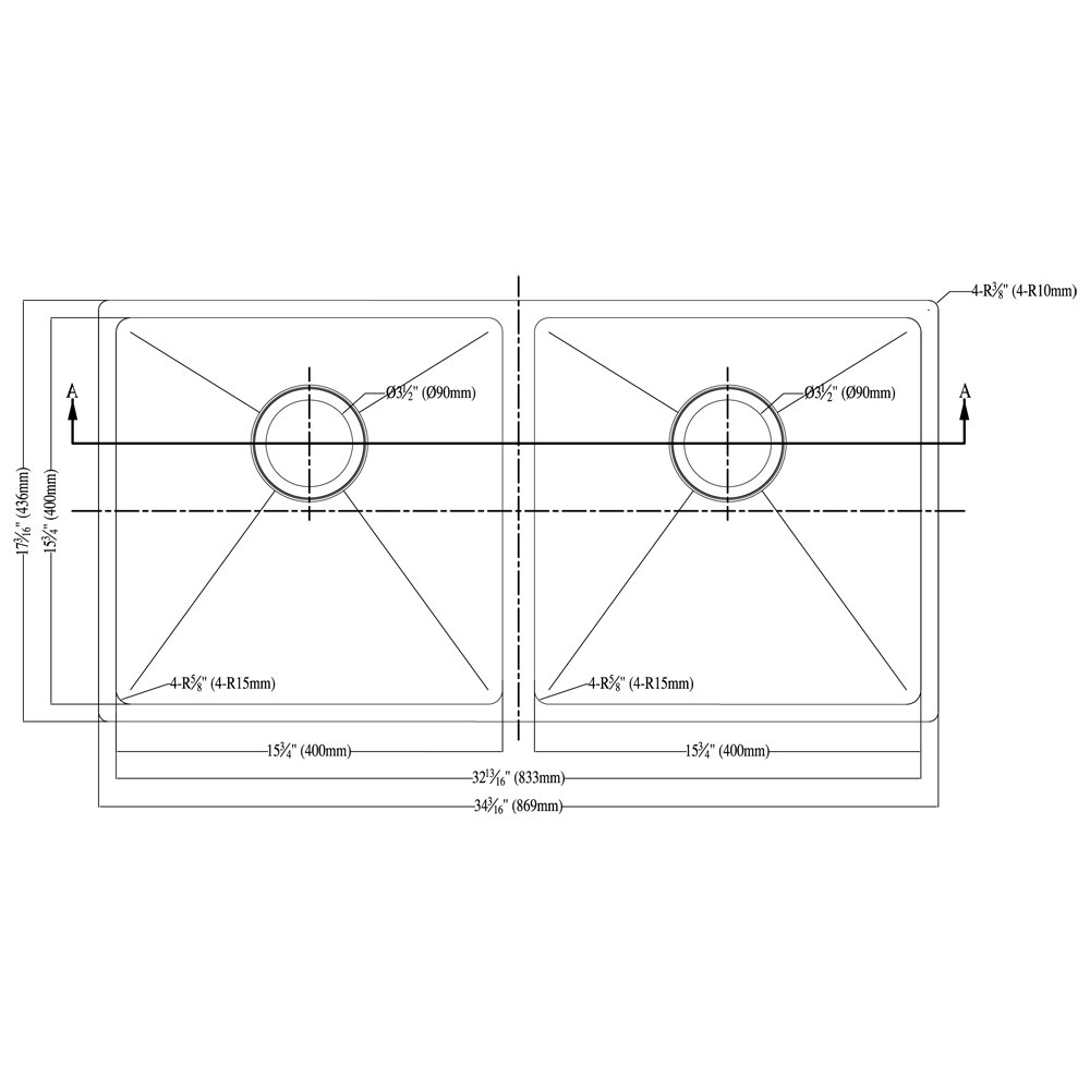 SRU331616-N Kitchen Sink