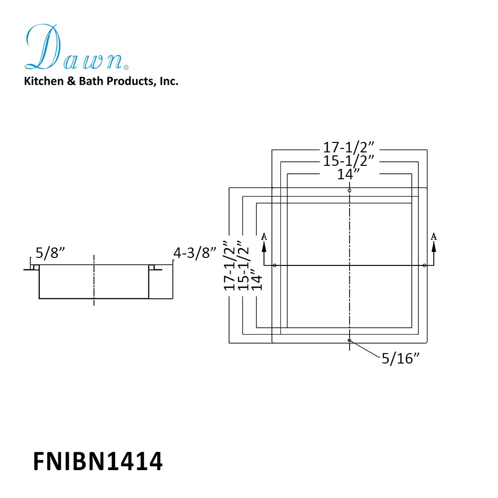 Stainless Steel Niche FNIBN1414