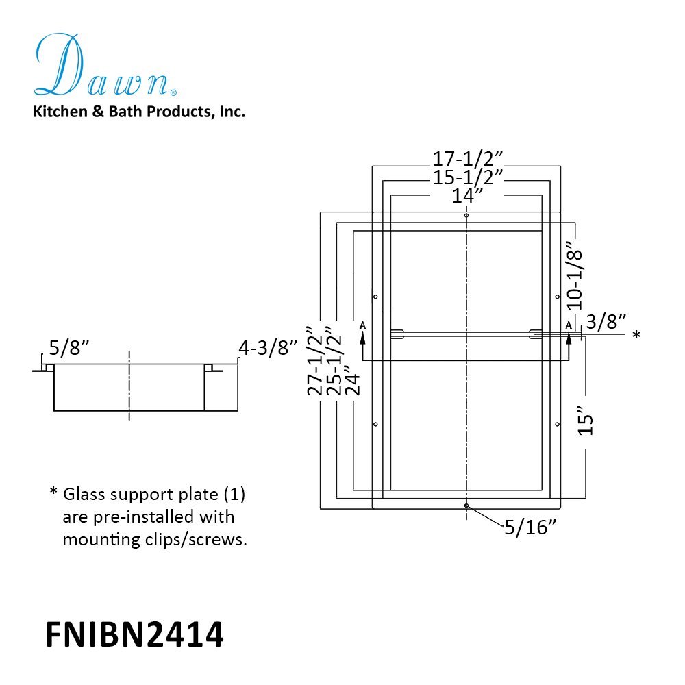 Stainless Steel Niche FNIBN2414