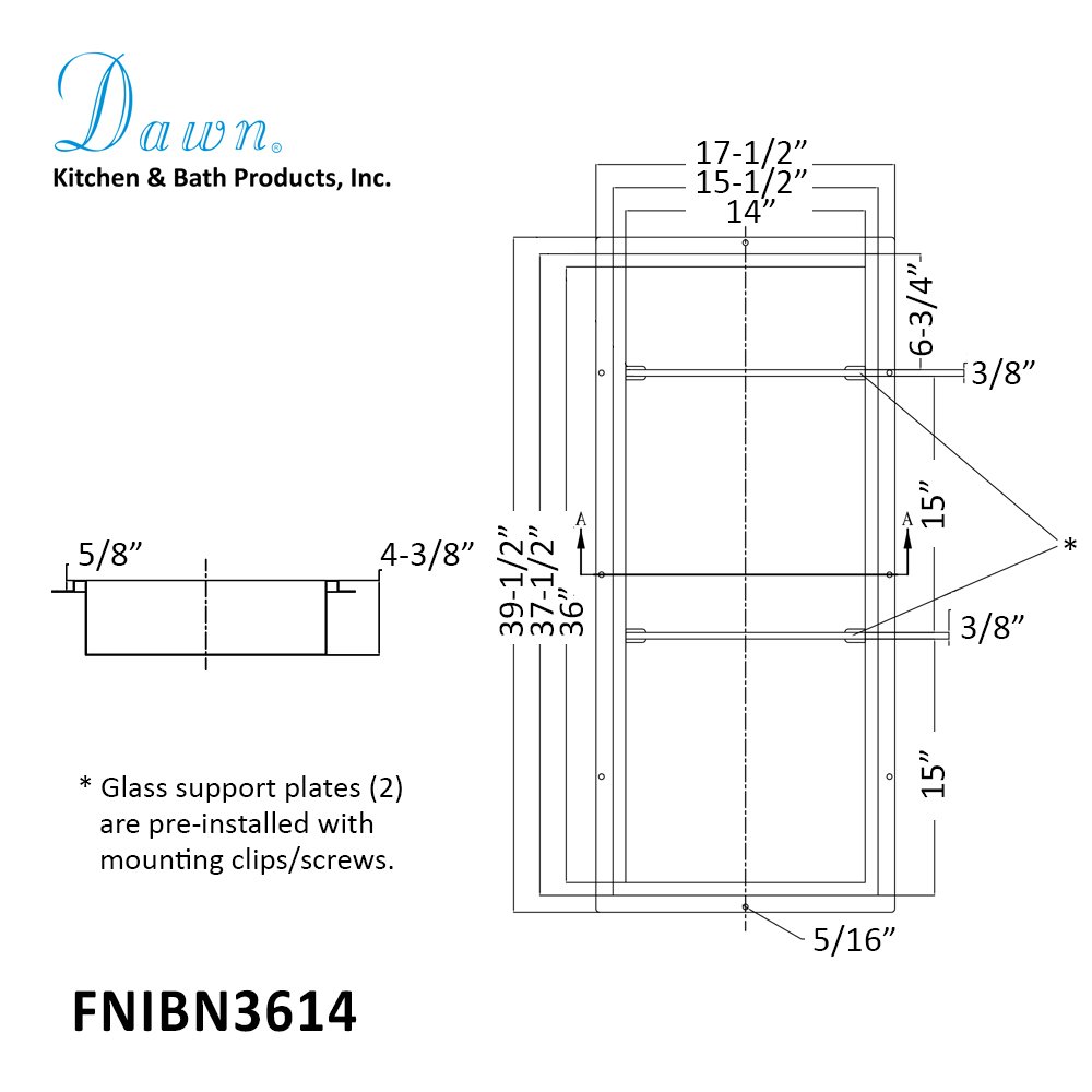 Stainless Steel Niche FNIBN3614