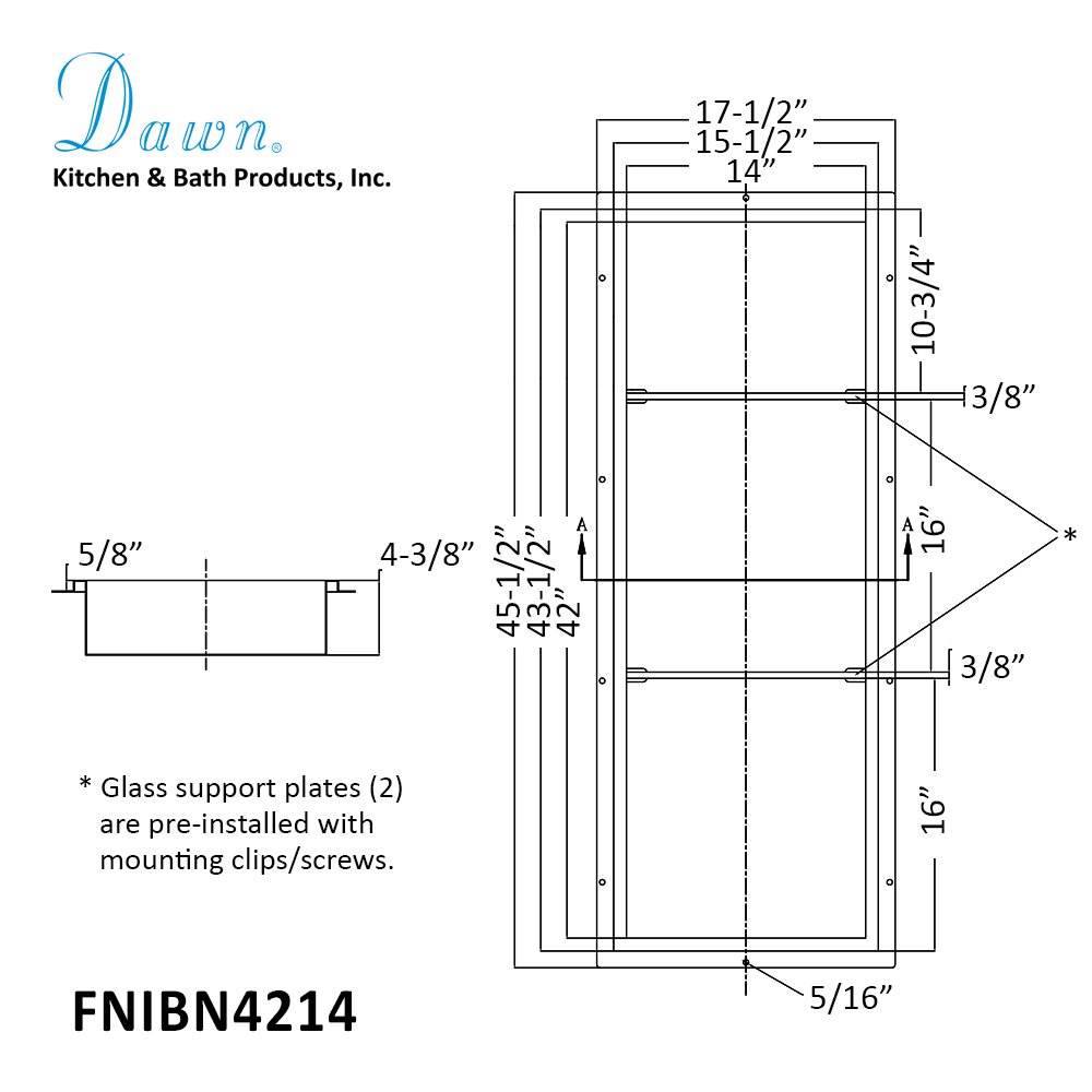 Stainless Steel Niche FNIBN4214