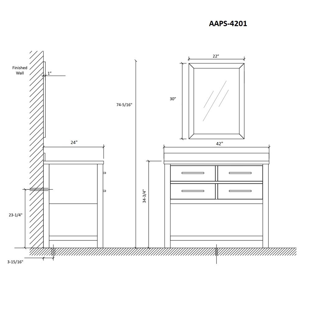 Tuscany Vanity Set AAPS-4201