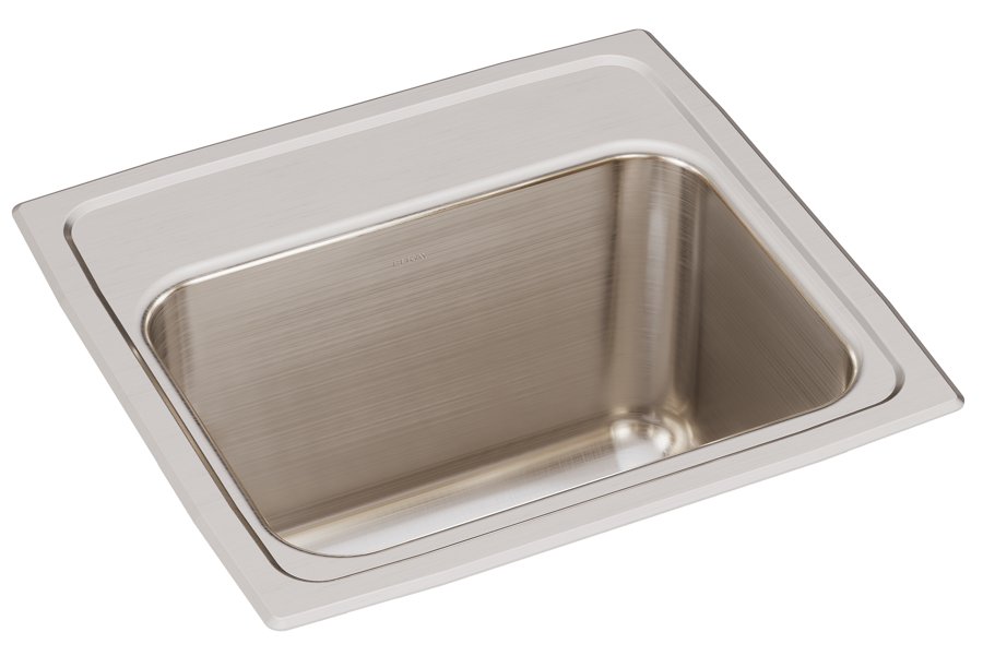 Lustertone® Classic Stainless Steel 17" x 16" x 10-1/8" Single Bowl Drop-in Sink