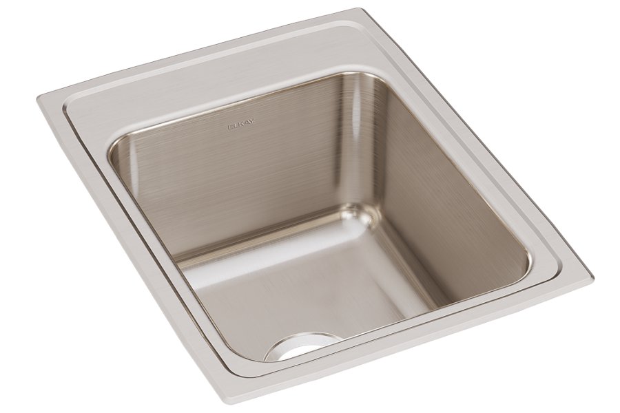 Lustertone® Classic Stainless Steel 17" x 22" x 10-1/8" Single Bowl Drop-in Sink