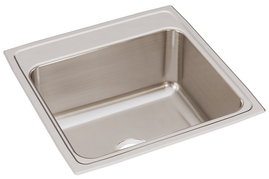 Lustertone® Classic Stainless Steel 22" x 22" x 10-1/8" Single Bowl Drop-in Sink