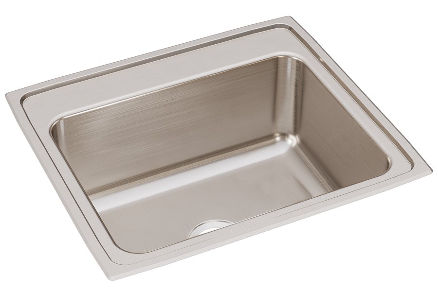 Lustertone® Classic Stainless Steel 25" x 22" x 10-3/8" Single Bowl Drop-in Sink