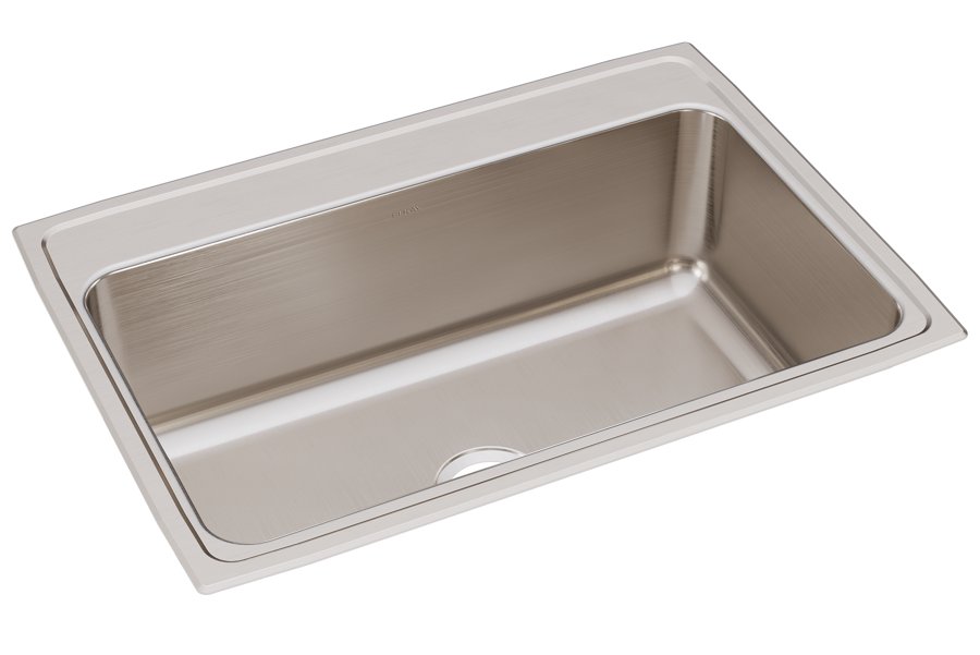 Lustertone® Classic Stainless Steel 31" x 22" x 10-1/8" Single Bowl Drop-in Sink