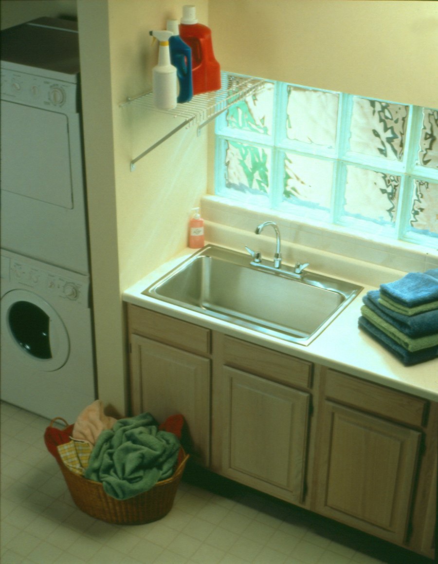 Lustertone® Classic Stainless Steel 31" x 22" x 11-5/8" Single Bowl Drop-in Sink
