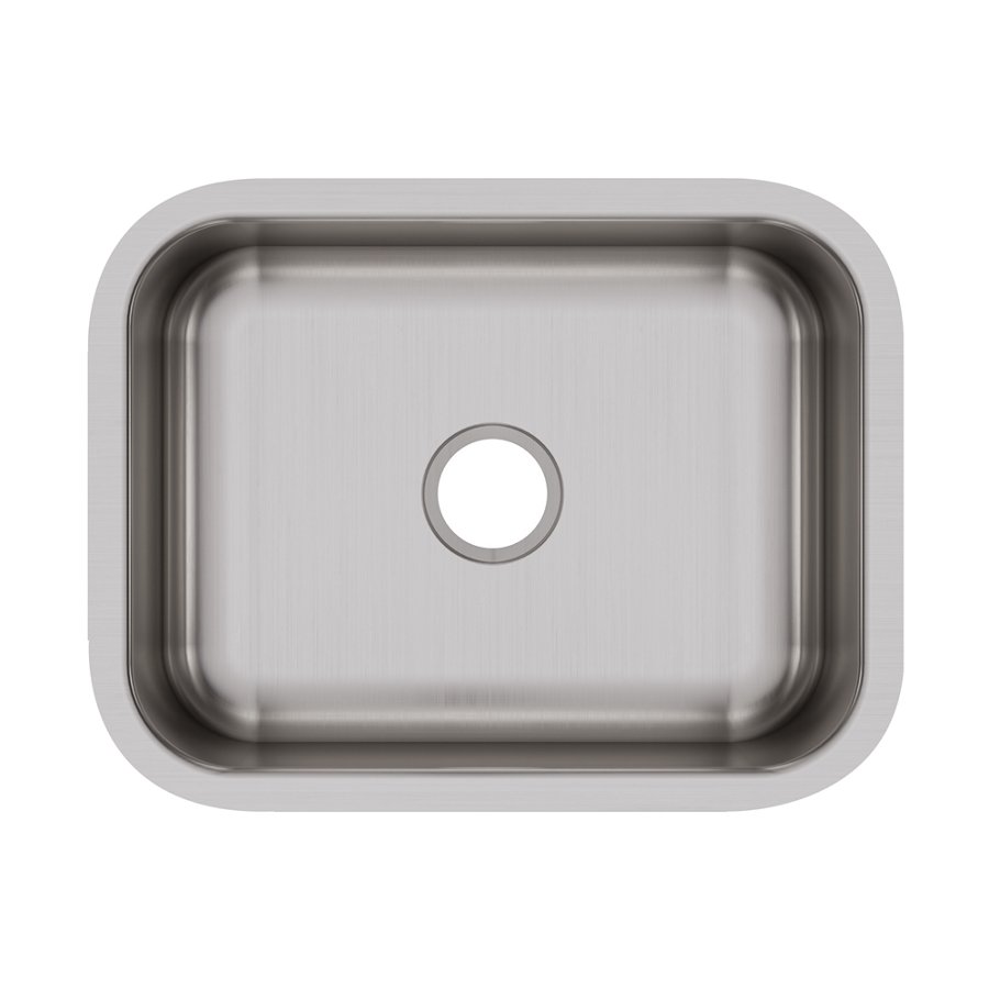 Dayton® Stainless Steel 23-1/2" x 18-1/4" x 8" Single Bowl Undermount Sink