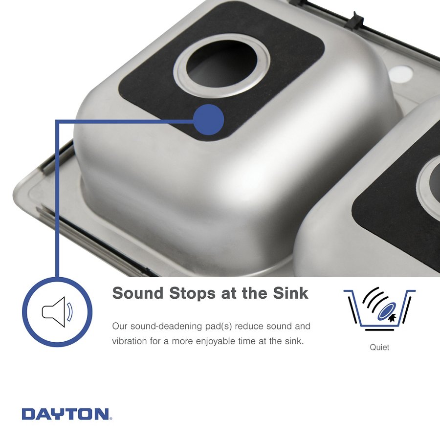 Dayton® Stainless Steel 26-1/2" x 18-1/2" x 8" Single Bowl Undermount Sink