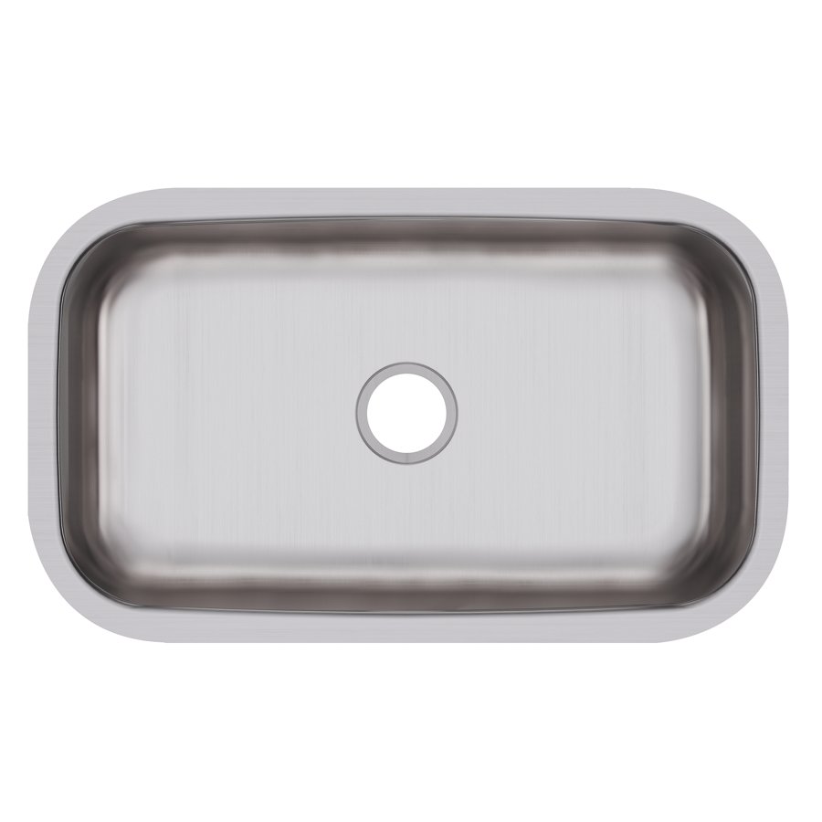 Dayton® Stainless Steel 30-1/2" x 18-1/4" x 8" Single Bowl Undermount Sink