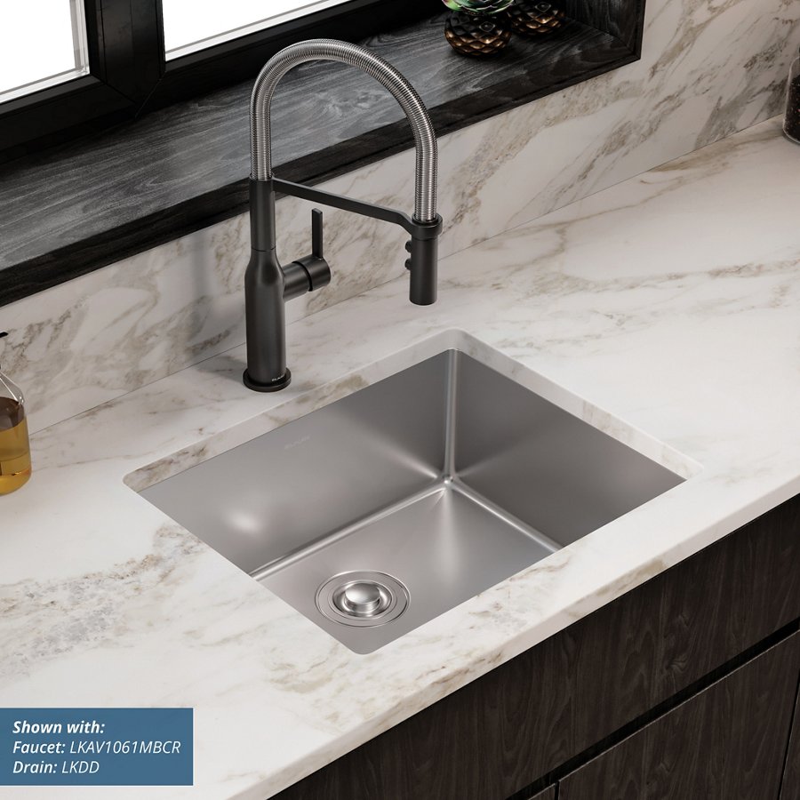 Crosstown® 18 Gauge Stainless Steel 22-1/2" x 18-1/2" x 9" Single Bowl Undermount Sink
