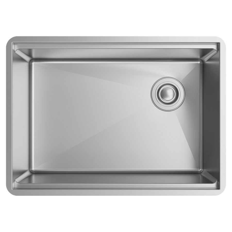 Crosstown® 18 Gauge Workstation Stainless Steel 25-1/2" x 18-1/2" x 9" Single Bowl Undermount Sink Kit