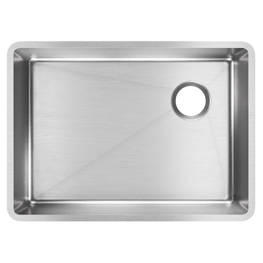 Crosstown® 18 Gauge Stainless Steel 25-1/2" x 18-1/2" x 9" Single Bowl Undermount Sink