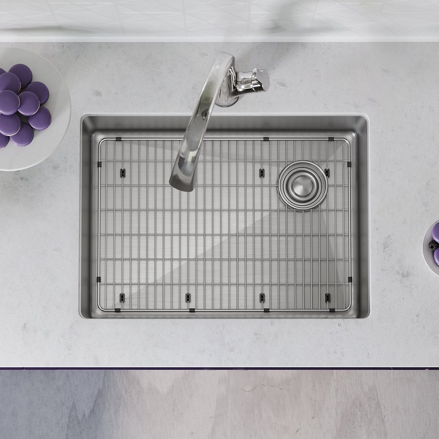 Crosstown® 18 Gauge Stainless Steel 25-1/2" x 18-1/2" x 9" Single Bowl Undermount Sink Kit with Filtered Faucet