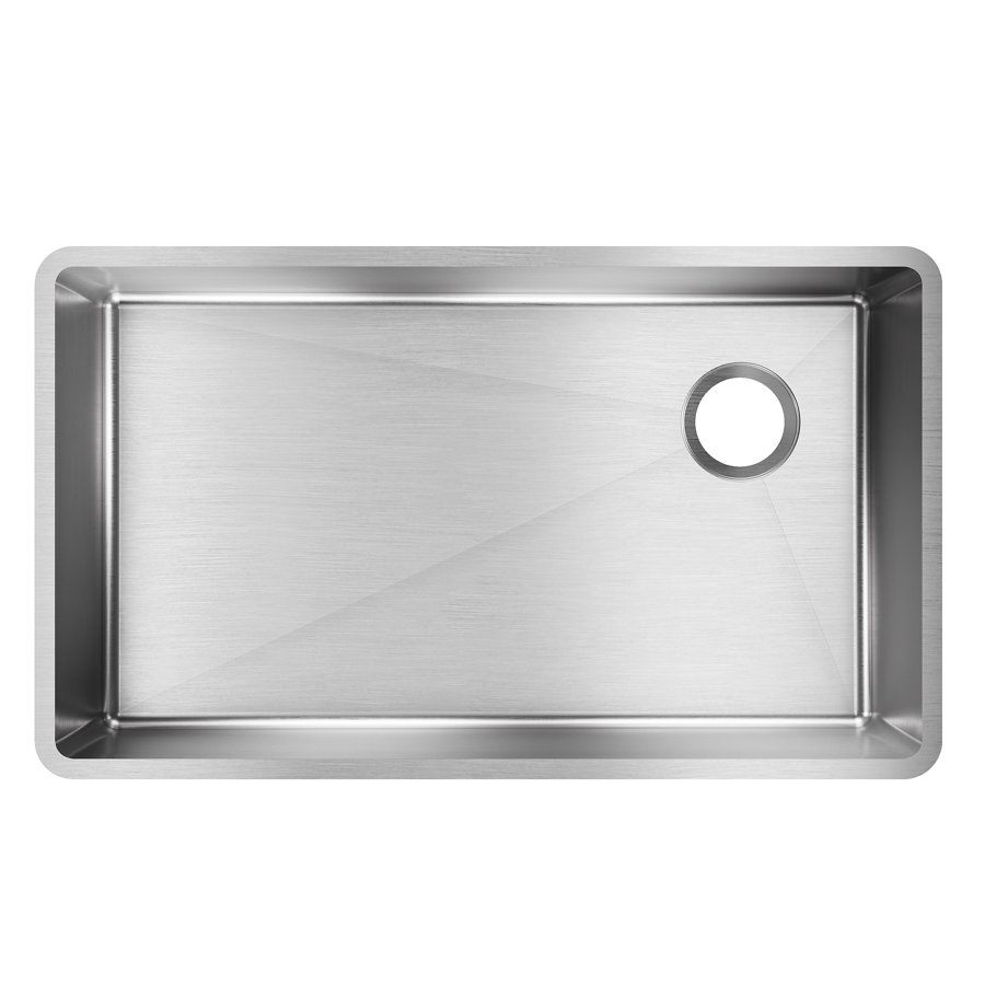 Crosstown® 18 Gauge Stainless Steel 31-1/2" x 18-1/2" x 9" Single Bowl Undermount Sink