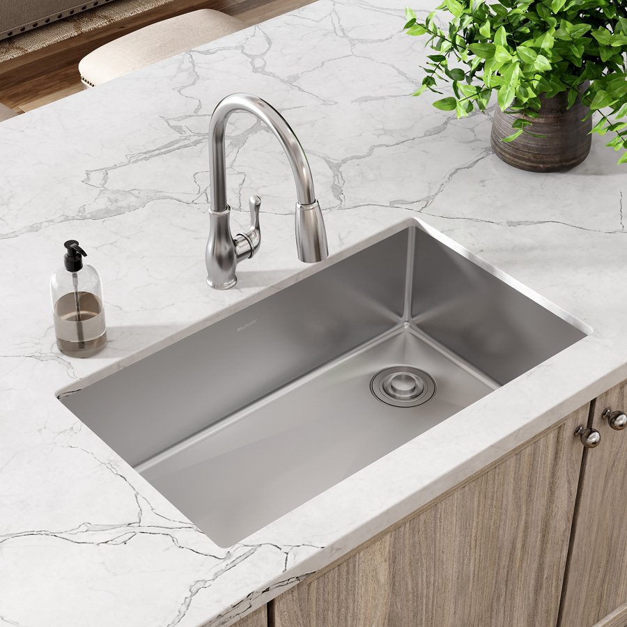 Crosstown® 18 Gauge Stainless Steel 31-1/2" x 18-1/2" x 9" Single Bowl Undermount Sink