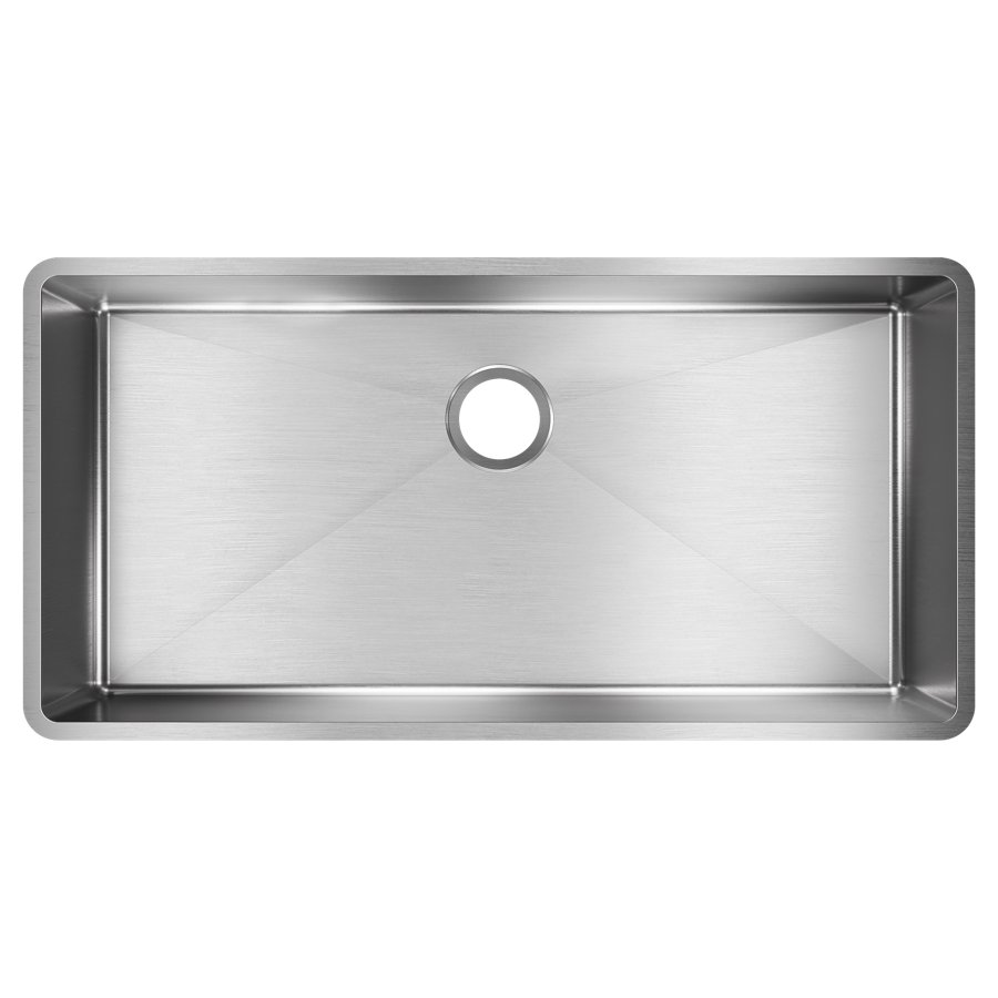 Crosstown® 18 Gauge Stainless Steel 36-1/2" x 18-1/2" x 9" Single Bowl Undermount Sink