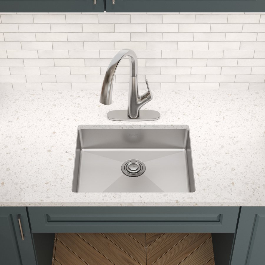 Crosstown® 18 Gauge Stainless Steel 22-1/2" x 18-1/2" x 5-1/2" Single Bowl Undermount Sink