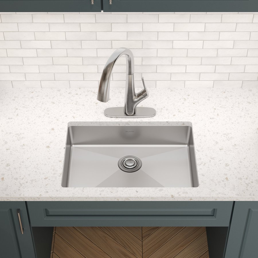 Crosstown® 18 Gauge Stainless Steel 25-1/2" x 18-1/2" x 5-1/2" Single Bowl Undermount Sink