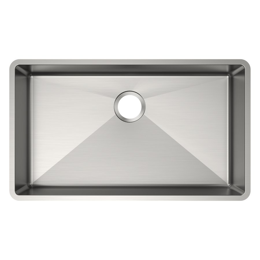 Crosstown® 18 Gauge Stainless Steel 31-1/2" x 18-1/2" x 5-1/2" Single Bowl Undermount Sink