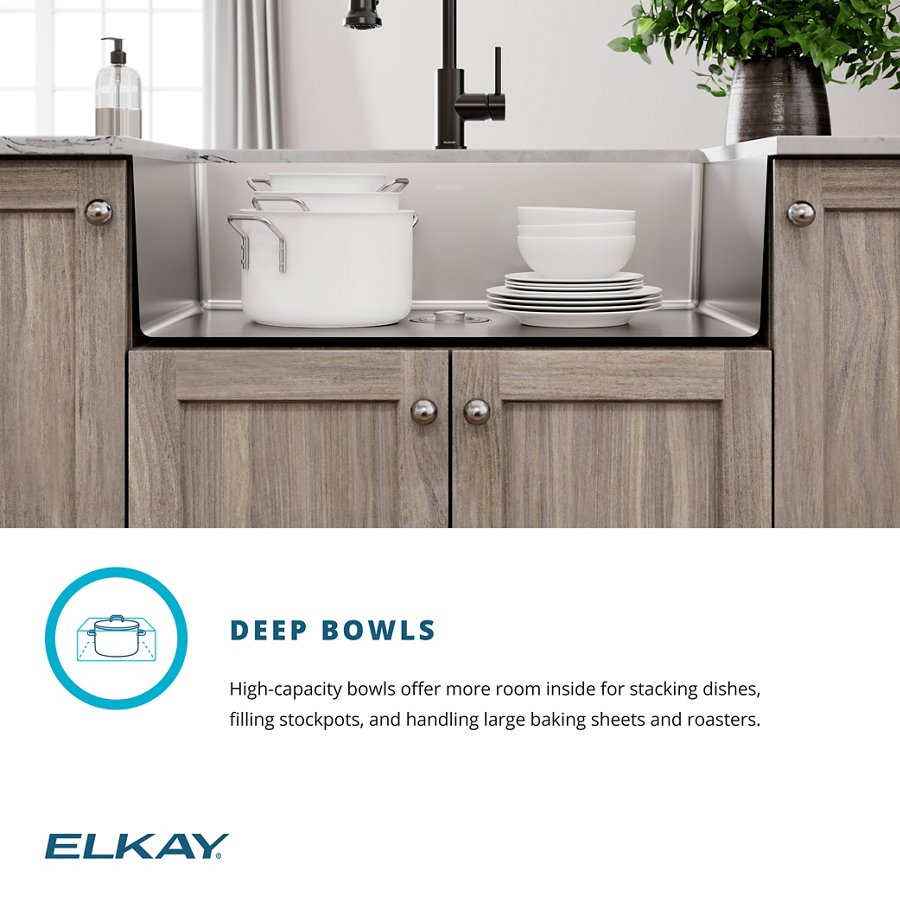 Crosstown® 18 Gauge Stainless Steel 33" x 22" x 9" Single Bowl Dual Mount Sink Kit