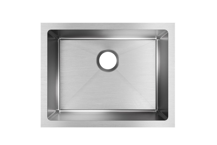 Crosstown® 16 Gauge Stainless Steel 23-1/2" x 18-1/4" x 10" Single Bowl Undermount Sink