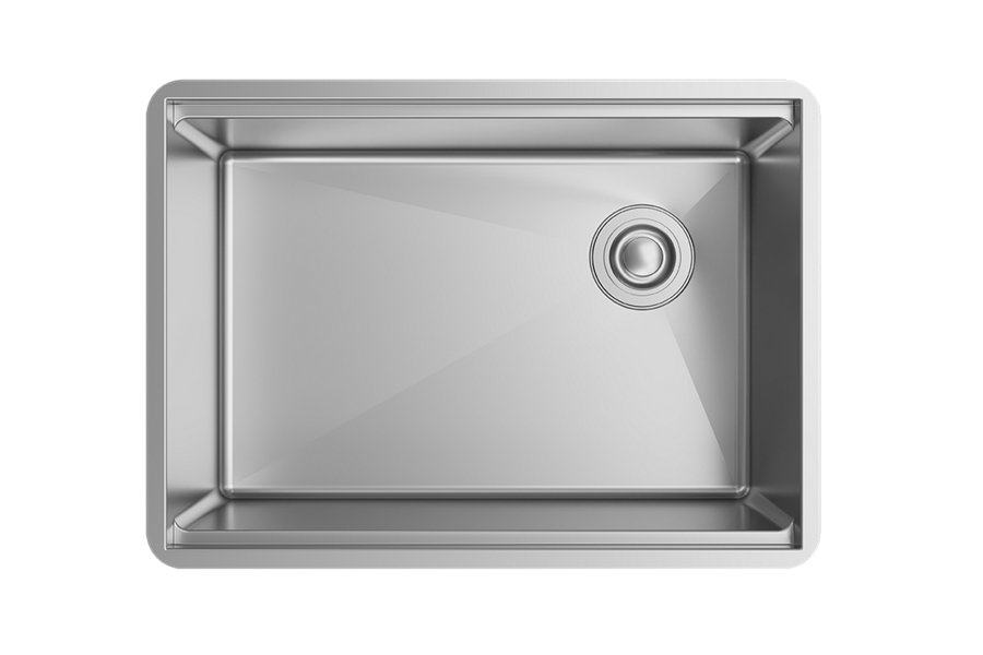 Crosstown® 16 Gauge Workstation Stainless Steel 25-1/2" x 18-1/2" x 9" Single Bowl Undermount Sink Kit