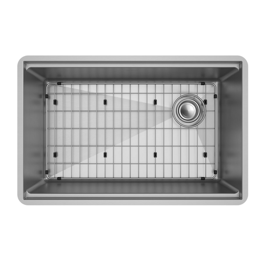 Crosstown® 16 Gauge Workstation Stainless Steel 28-1/2" x 18-1/2" x 9" Single Bowl Undermount Sink Kit