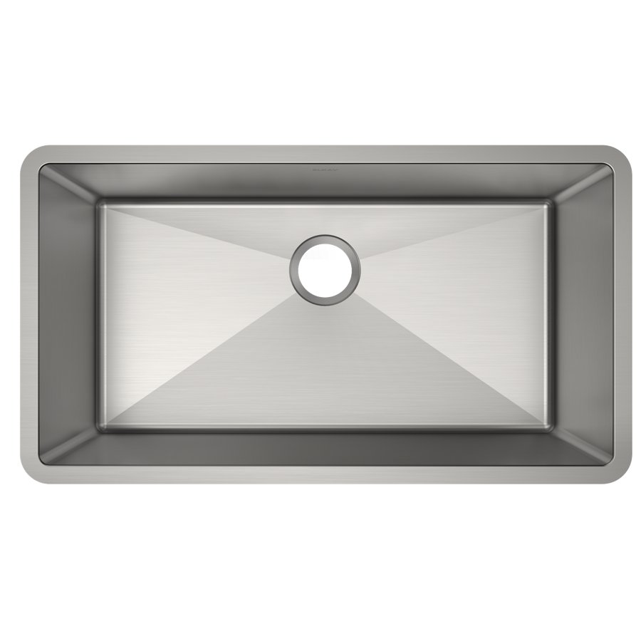 Crosstown® 16 Gauge Stainless Steel 32-1/2" x 18" x 10" Single Bowl Undermount Sink