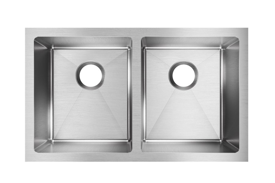 Crosstown® 16 Gauge Stainless Steel 30-3/4" x 18-1/2" x 10" Equal Double Bowl Undermount Sink