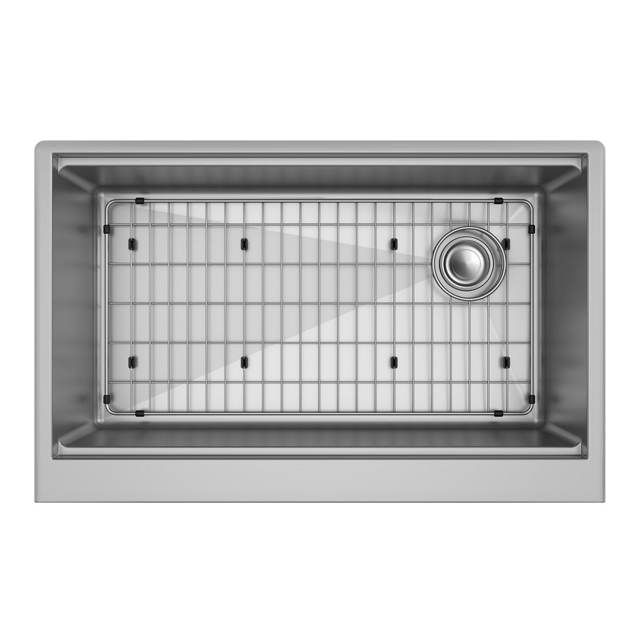 Crosstown® 16 Gauge Workstation Stainless Steel 31-7/8" x 20-1/4" x 9-7/16" Single Bowl Farmhouse Sink Kit