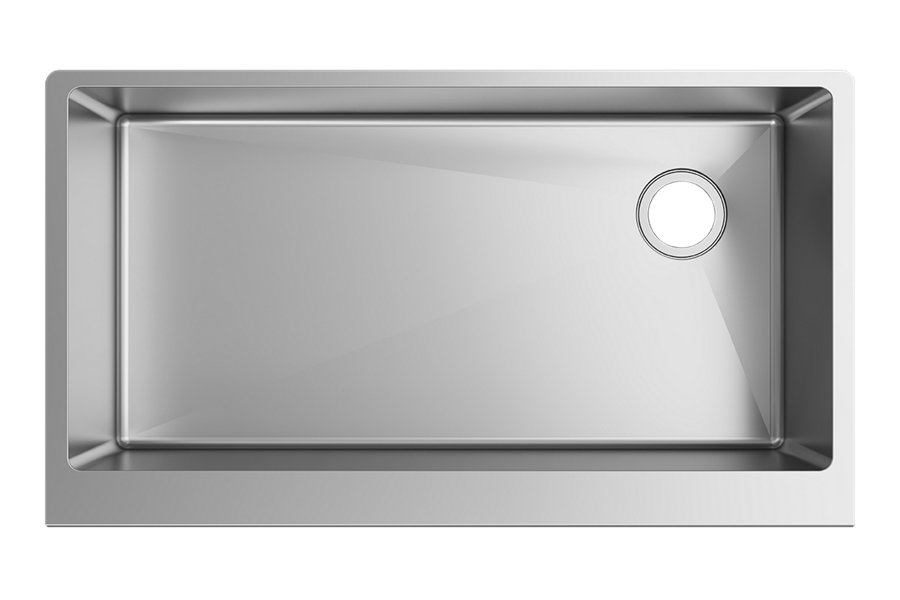 Crosstown® 16 Gauge Stainless Steel 35-7/8" x 20-1/4" x 9" Single Bowl Tall Farmhouse Sink