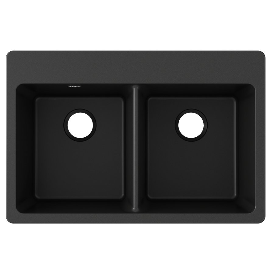 Quartz Classic® 33" x 22" x 9-1/2" Equal Double Bowl Drop-in Sink