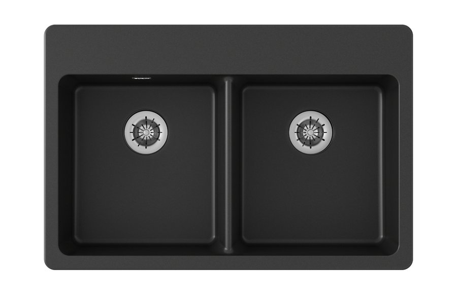 Quartz Classic® 33" x 22" x 5-1/2" Double Bowl Drop-in ADA Sink with Perfect Drain®