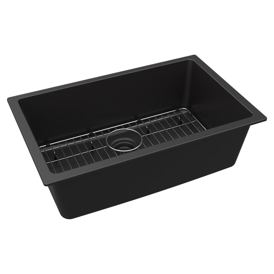 Quartz Classic® 29-1/2" x 18-3/4" x 9-1/2", Single Bowl Undermount Sink Kit