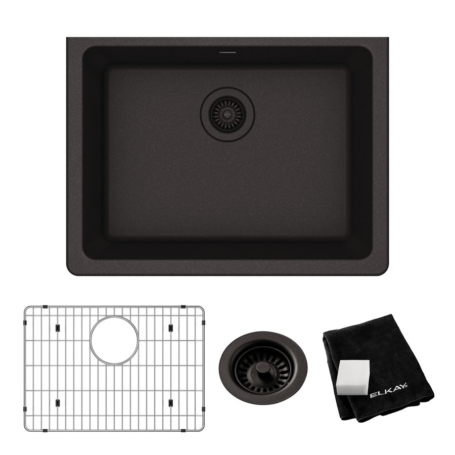 Quartz Classic® 24-5/8" x 18-1/2" x 9-1/2" Single Bowl Undermount Sink Kit
