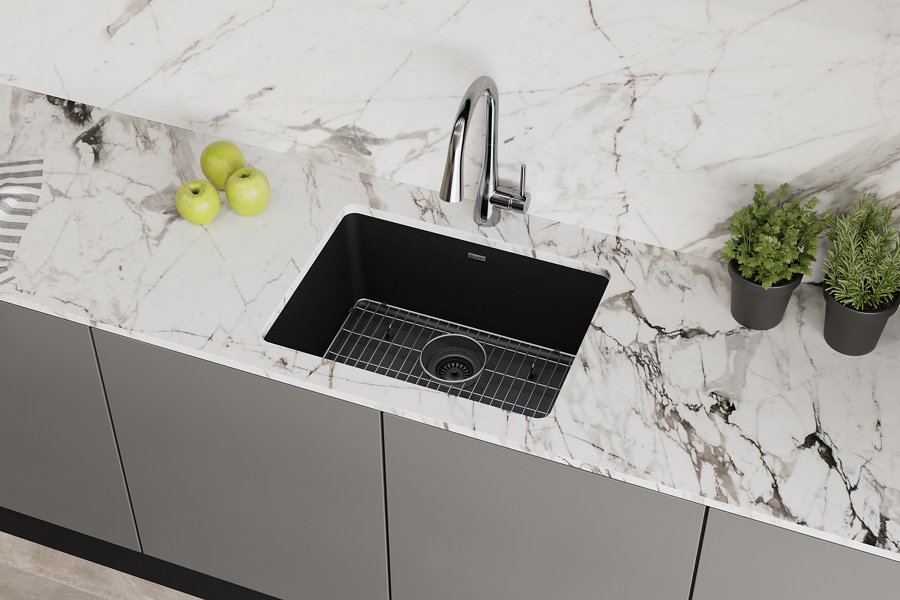 Quartz Classic® 24-5/8" x 18-1/2" x 9-1/2" Single Bowl Undermount Sink Kit