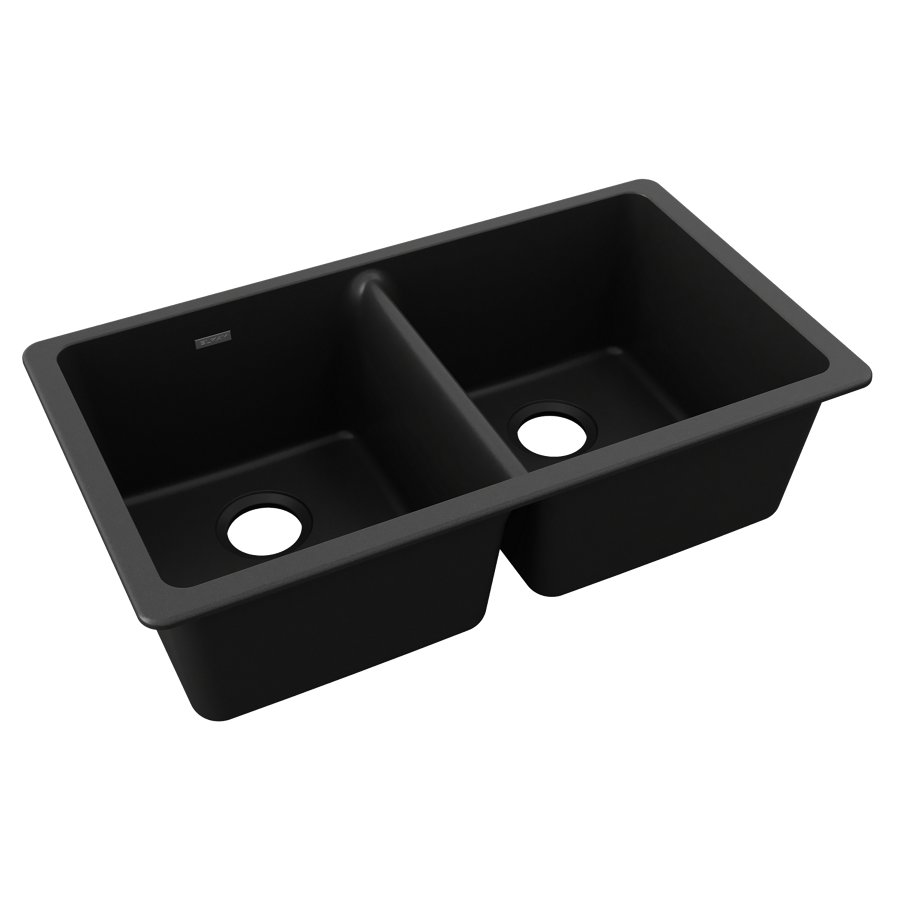 Quartz Classic® 33" x 18-1/2" x 9-1/2" Equal Double Bowl Undermount Sink