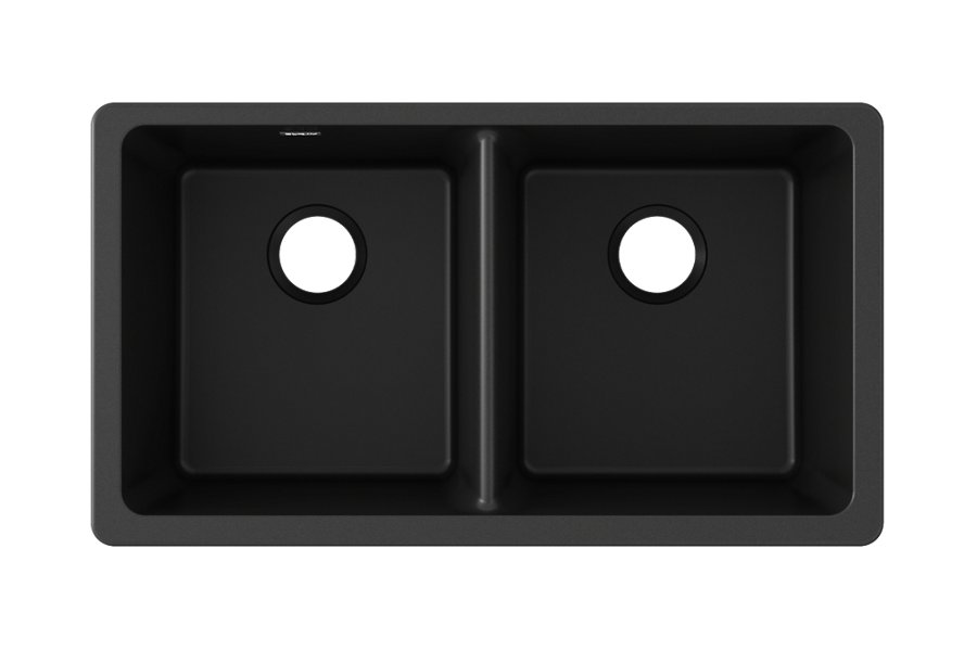 Quartz Classic® 33" x 18-1/2" x 9-1/2" Equal Double Bowl Undermount Sink