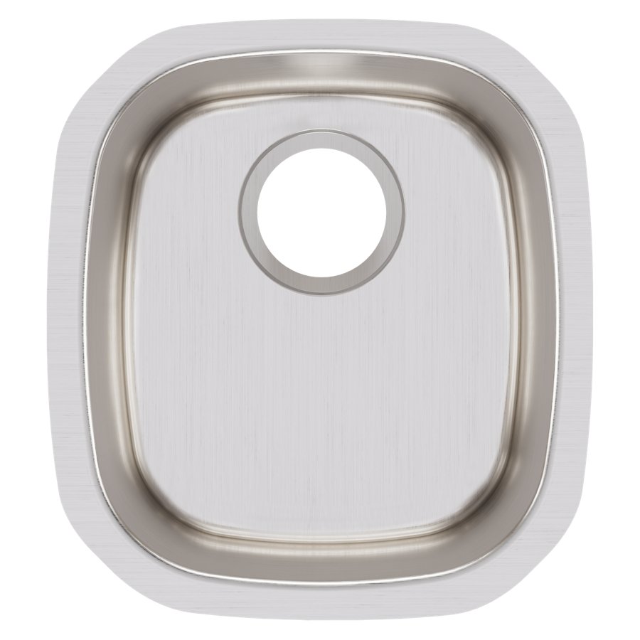 Lustertone® Classic Stainless Steel 14-1/4" x 15-3/4" x 5-15/16" Single Bowl Undermount Sink