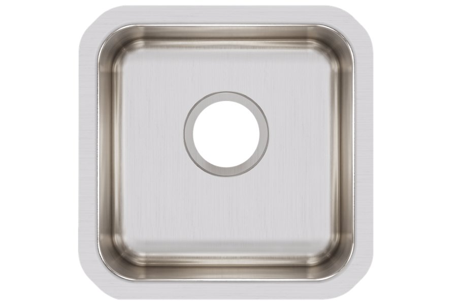 Lustertone® Classic Stainless Steel 14-1/2" x 14-1/2" x 7" Single Bowl Undermount Sink