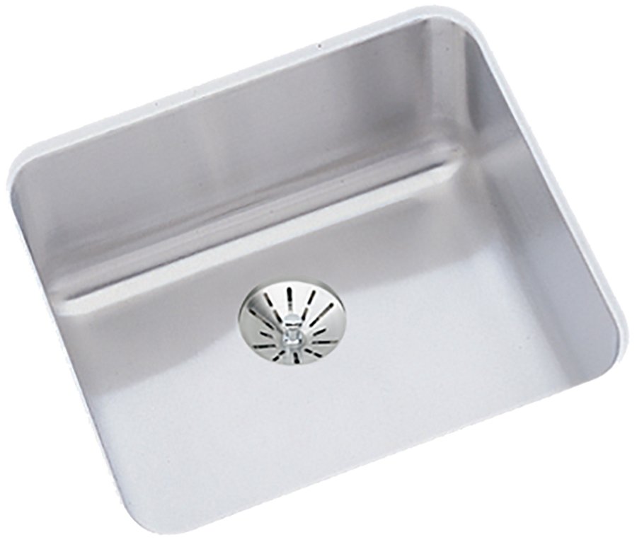 Lustertone® Classic Stainless Steel 14-1/2" x 14-1/2" x 7" Single Bowl Undermount Sink with Perfect Drain®