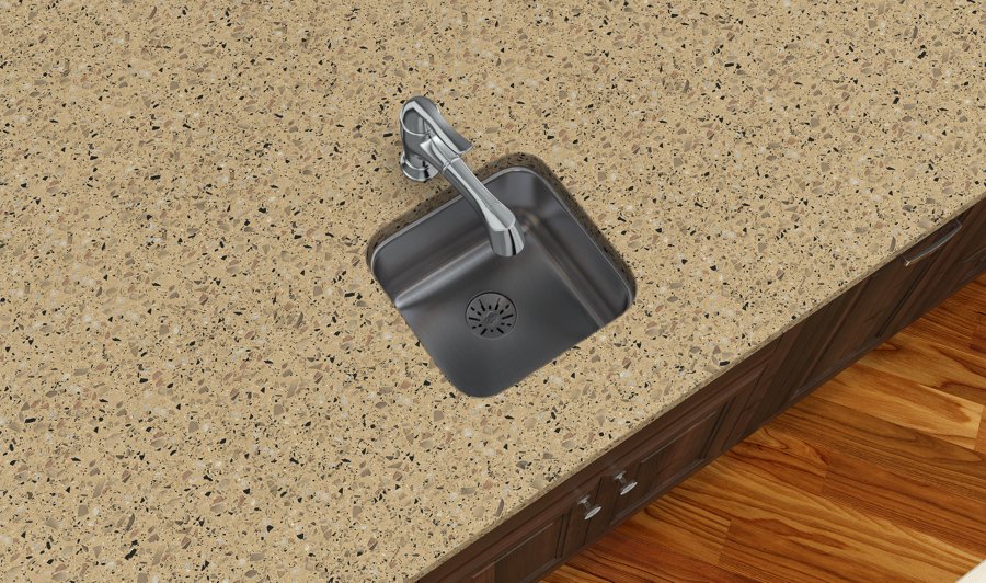 Lustertone® Classic Stainless Steel 14-1/2" x 14-1/2" x 7" Single Bowl Undermount Sink with Perfect Drain®